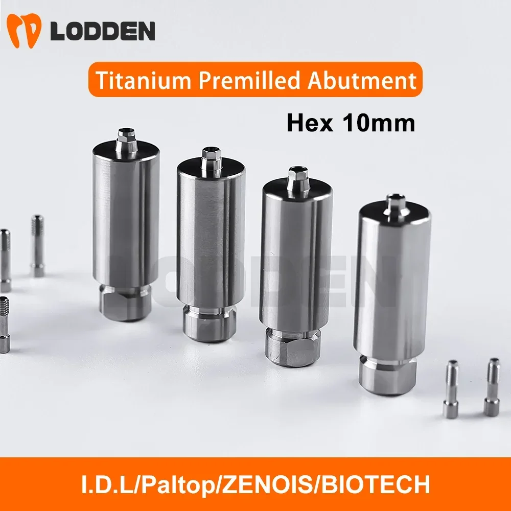 I.D.L Dental Titanium Premilled Abutment 10mm Hex Implant Custom Blank Korean Department Paltop/ZENOIS/BIOTECH