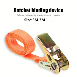 Durable 200/300cm Ratchet Cargo Strap - Versatile Usage for Outdoor Camping & Luggage