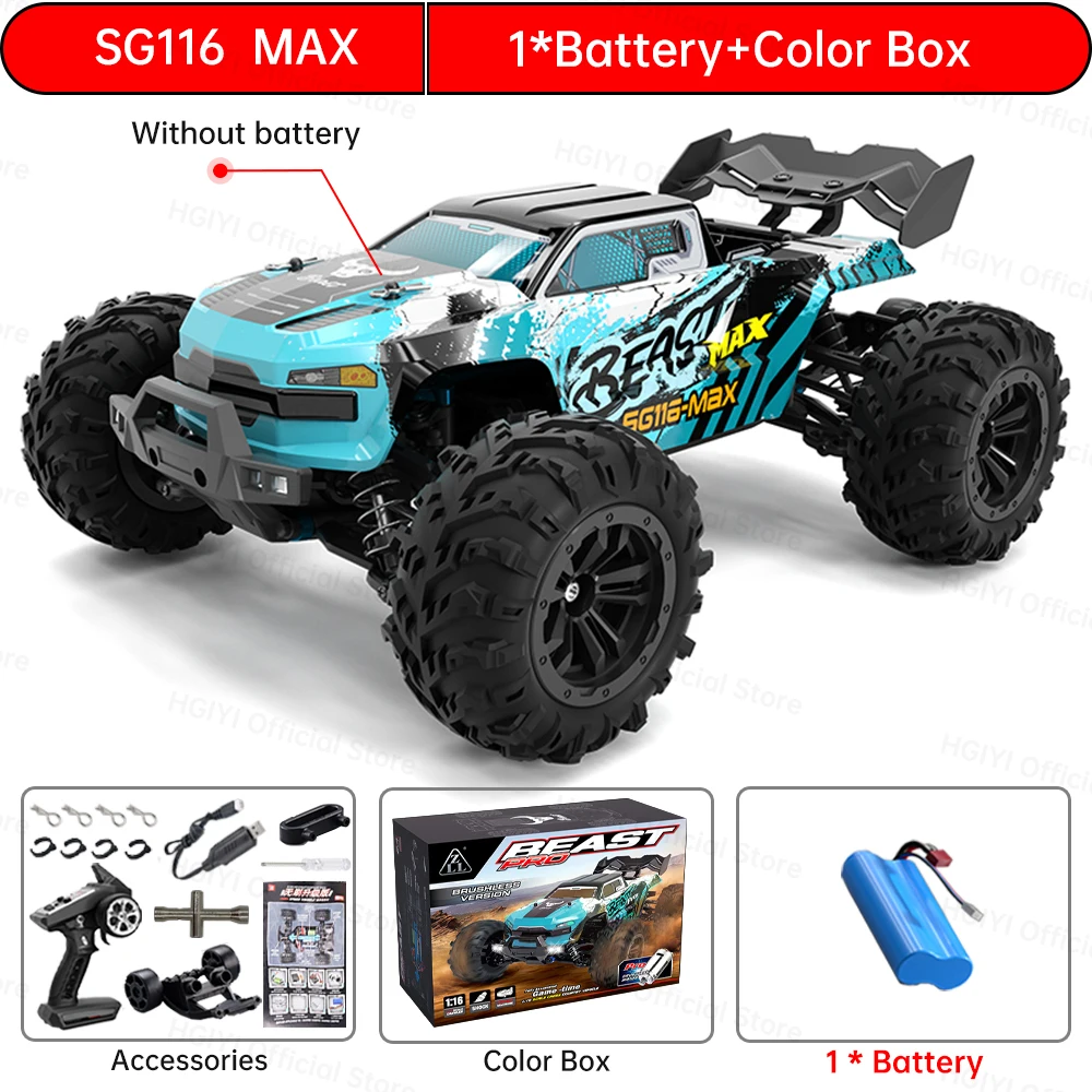 ZLL SG116 MAX 1:16 Hoge Snelheid Drift Racing 80 KM/H Borstelloze Motor 4WD SG116 Pro 40 KM/H RC Auto Off Road Auto Speelgoed Voor Kid Gift
