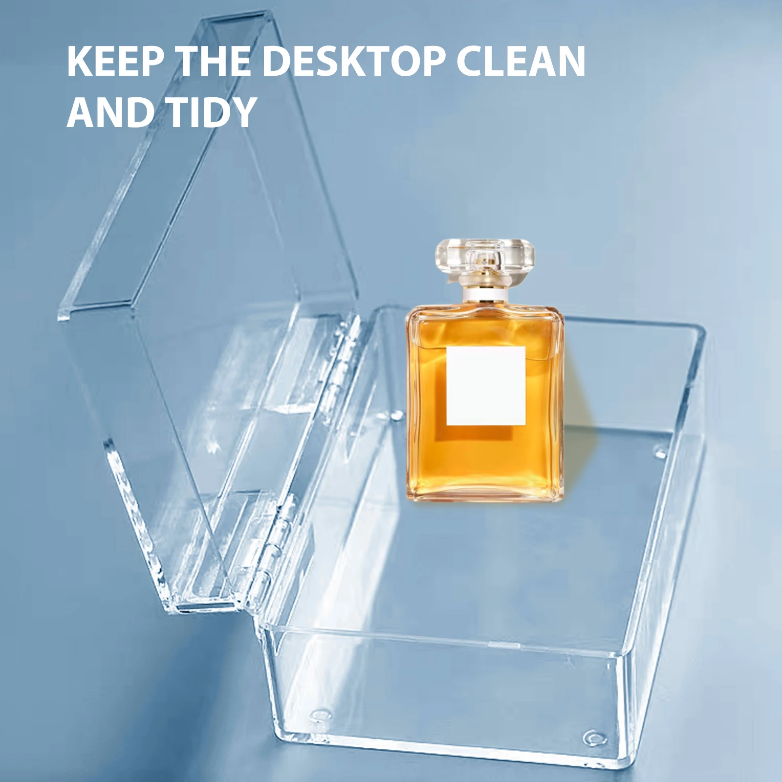 

Clear With Lock Organizer Portable Swabs Case Desktop Container Transparent Holder For Bathroom Dresser Bedside Cotton Swab