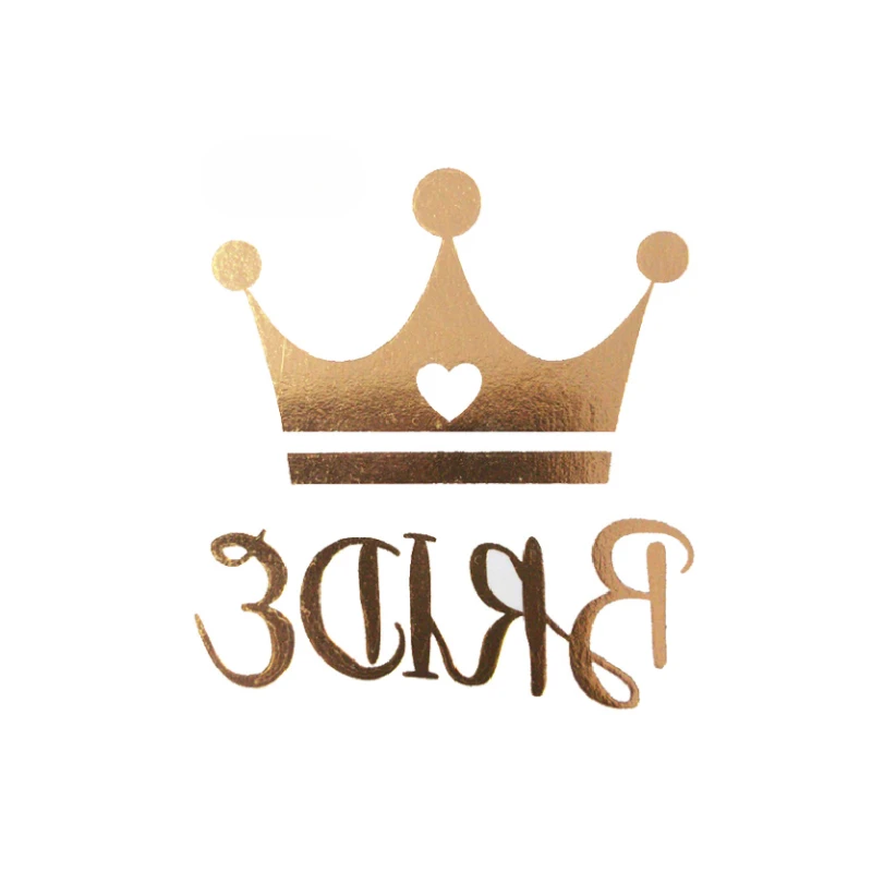 ملصقات وشم ذهبية لفريق قبيلة العروس ، حفلة العزوبية ، ديكور وصيفة العروس ، حفل زفاف ، لوازم استحمام الزفاف