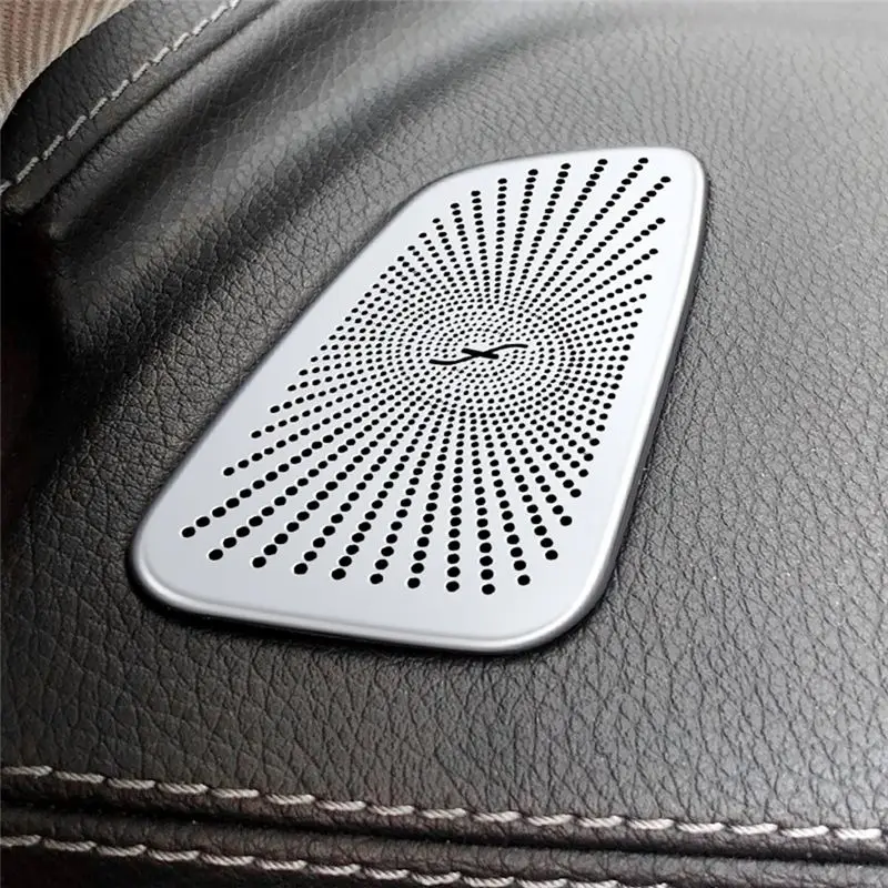 AC76-Car Dashboard Horn Cover Air Outlet Trim For Mercedes Benz GLC C-Class W205 C260 C200 X253 2015-2021 Speaker Cover