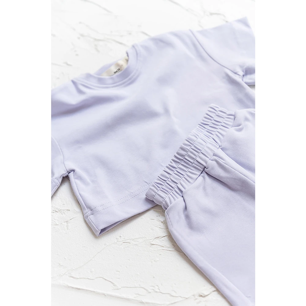 Kleinkind Baby Jungen Kleidung Mode Sommer Outfit Sets Kurzarm einfarbig Tops Shorts 2 Stück lässig Kinder Kleidung Anzug – Detail 8
