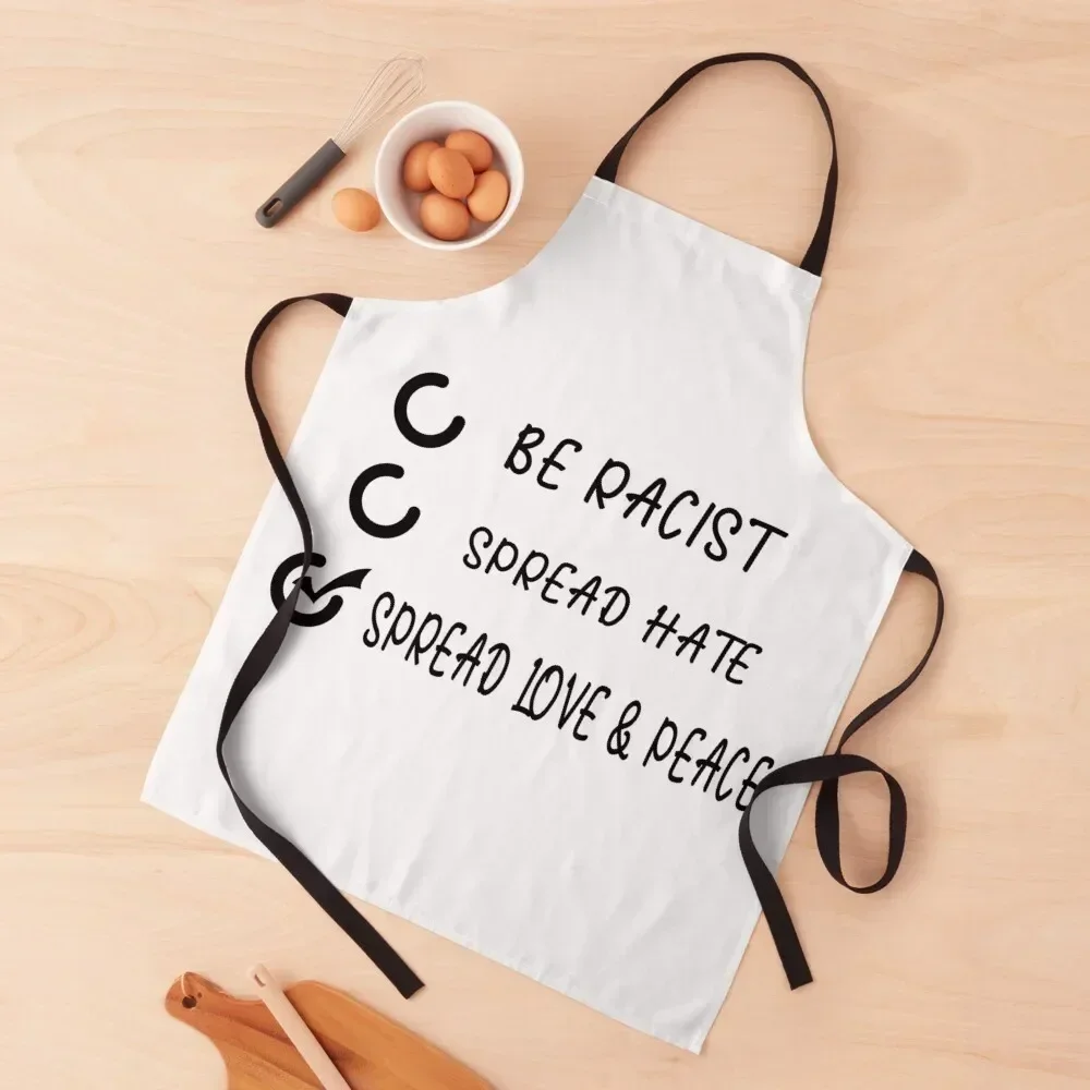 SPREAD LOVE and PEACE Apron Kitchens Men Chef Accessories Women's Dress Apron