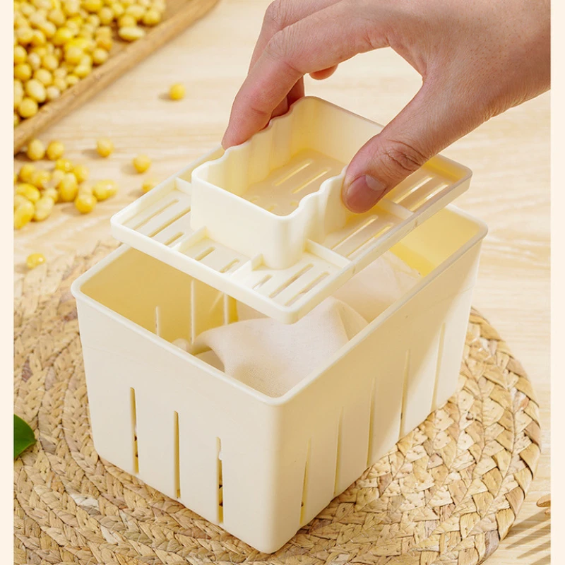 DIY Tofu Mold Kitchen Cooking Tool Set Kitchen Gadgets Homemade Plastic Tofu Press Mould Soybean Curd Tofu Making Mold