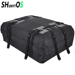 Durable Car Roof Top Waterproof Cargo Bag Classic Black 15 Cubic Feet Universal Waterproof Proof Traveling Roof Top Cover