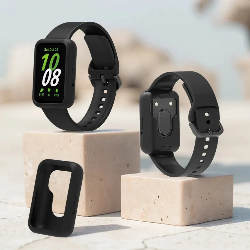 Screen Protector Case For Samsung Galaxy Fit 3 Bumper Smart Watch Strap Sport Wristband Fitness Bracelet Replacement Accessories image 5