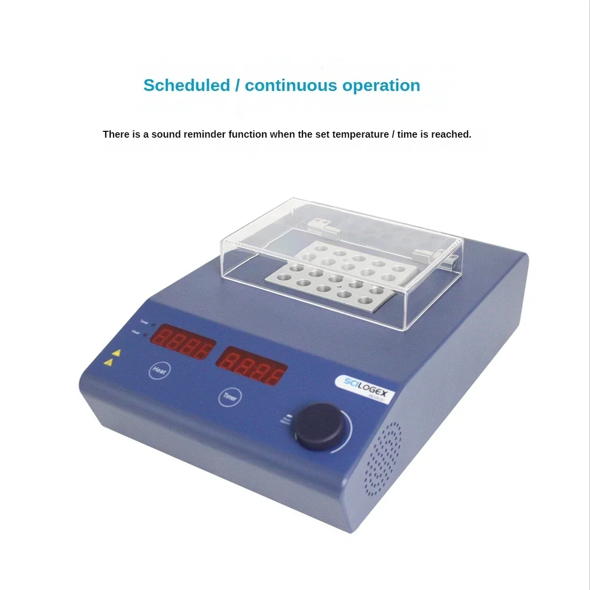 SCILOGEX LED Digital Display Metal Bath Host, Single Module/double Module Metal Bath Heater, Small Container Precise Heating