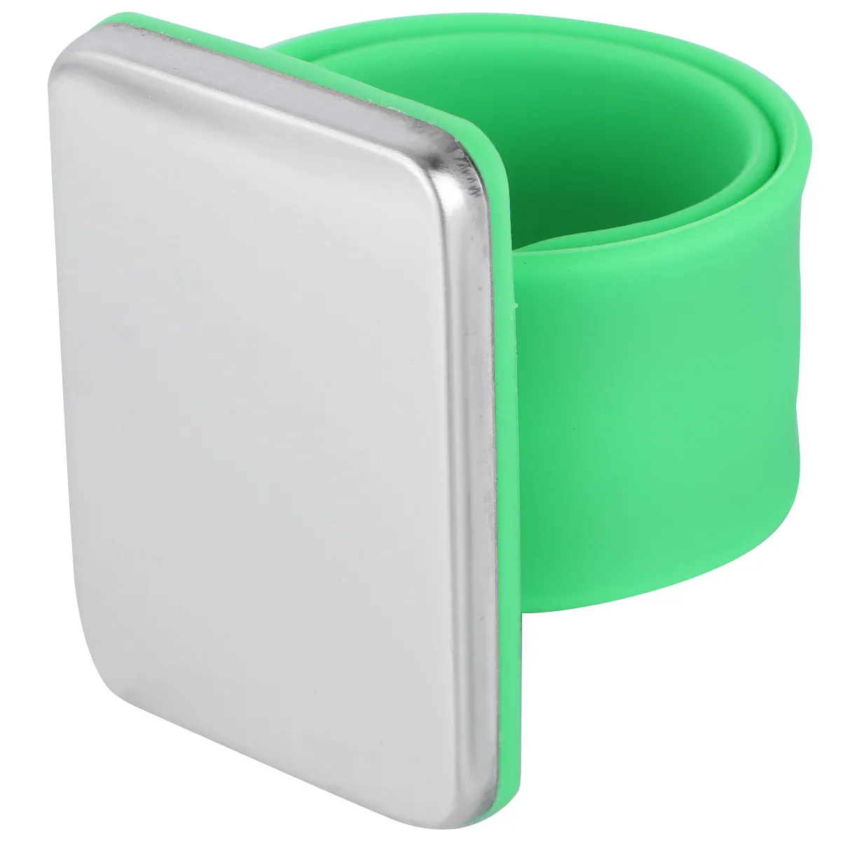 Magnetic Hairdresser Slap Bracelet Silicone Hair Clip Holder Soft Comfortable Pin Cushion Wrist Band Hair Salon Supplies Green