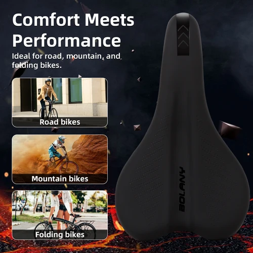 Imagen 2 del producto BOLANY-asiento de bicicleta de montaña, diseño ligero, sillín de bicicleta para carrera de resistencia, asiento antideslizante, todos los accesorios para bicicleta de montaña