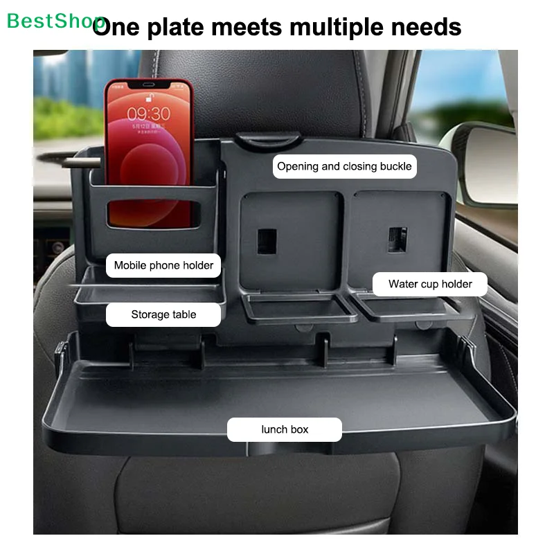 ♥Universal Car Backseat Tray - Foldable Table for Kids' Meals, Laptops & Road Trips