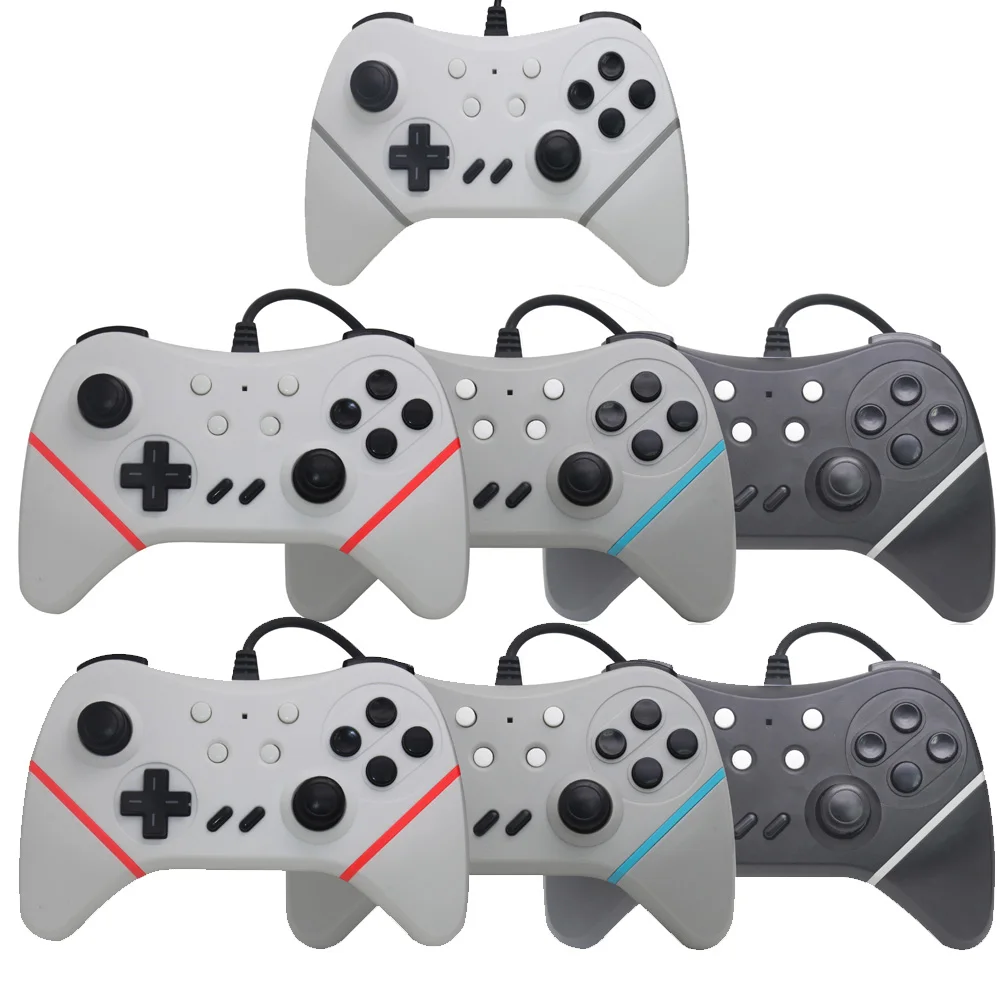 

2PCS Wired USB Game Controller For S-w-i-t-c-h N-S Support With TURBO Button and PC Games Joystick Gamepad