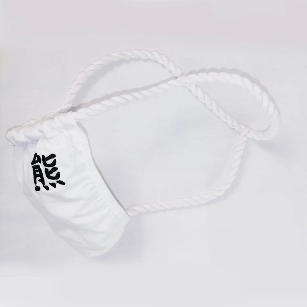 

Мужское нижнее белье, удобные мужские хлопковые стринги с Т-образной спинкой, бумажные стринги, бикини, нижнее белье с сетчатой прозрачной сумкой