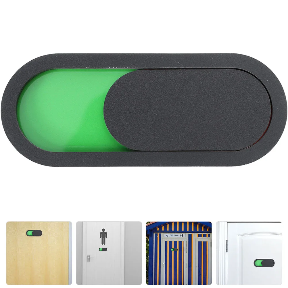 

Slide Door Sign Status Doorplate Privacy Slider Indicator for Office Conference Room Toilet Bathroom in Use Occupied