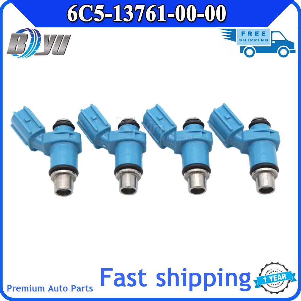 

6C5-13761-00-00 Car Fuel injectors Nozzle 4PCS New Fits Fuel 50-60 HP 2 Stroke For Yamaha 40-50-60 H 6C5137610000