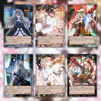 6Pcs/Set Yu Gi Oh Cards Yuki Usag Fuyu Sakura Haru Urara Hanamizuki Anime Game Characters Self Made Collection Full Picture Card