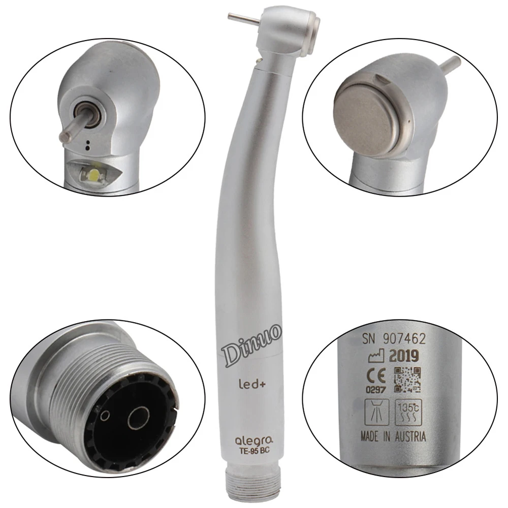 

MARCH EXPO 2024 den tal technician equipment handpiece LED high speed push button air turbine Ceramic bearing2 hole or 4 hole