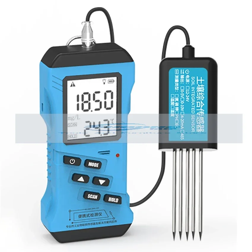 7 in 1 Rapid Soil tester Meter Nitrogen Phosphorus Potassium N P K pH Humidity Moisture Nutrient Conductivity Tester EC Meter