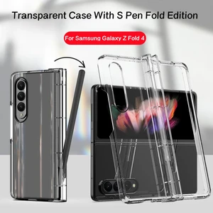 Casing Transparan untuk Samsung Galaxy Z Fold 5 4 Penutup Belakang Bening Ponsel dengan Edisi Lipat Pena S untuk Samsung Z Fold3 Fold6 Funda 6 casing samsung z fold 3 dengan penjualan terbaik dengan s pen - №
