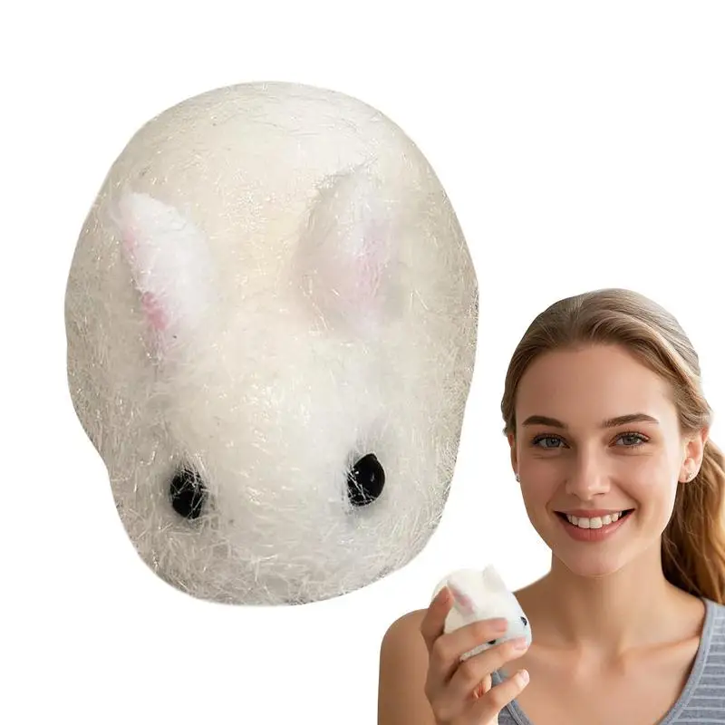 Jouets à presser lapin, jouet de guérison à presser doux, panier de pâques amusant, jeu à main Portable et décontracté pour la maison, le Studio et l'école