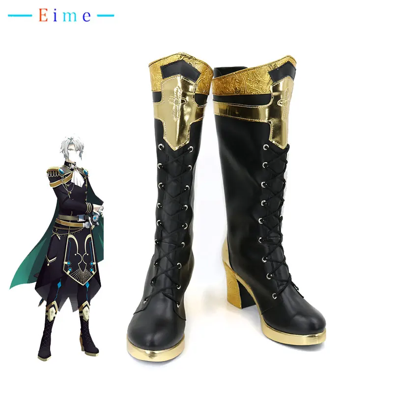 

Yaotome Gaku Cosplay Shoes Game IDOLiSH7 Cosplay Golden Shoes Halloween Carnival Boots Cosplay Props Custom Made
