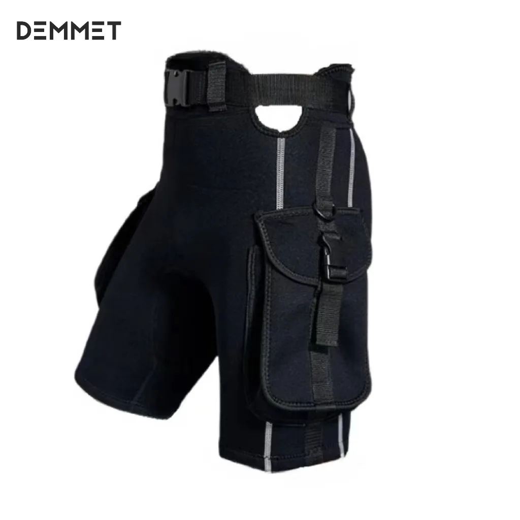 New Diving Utility Shorts with Pockets 2mm Neoprene Diving Surf Fishing Shorts Adjustable Elastic Weight Pocket Shorts