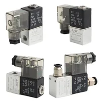 Válvula Solenoide Neumática 2V025-06NO - Válvula de Control de Aire de 2 Vías y 2 Posiciones Normalmente Abierta (NO) con Puerto de 1/8, 12V 24V 110V 220V AC DC