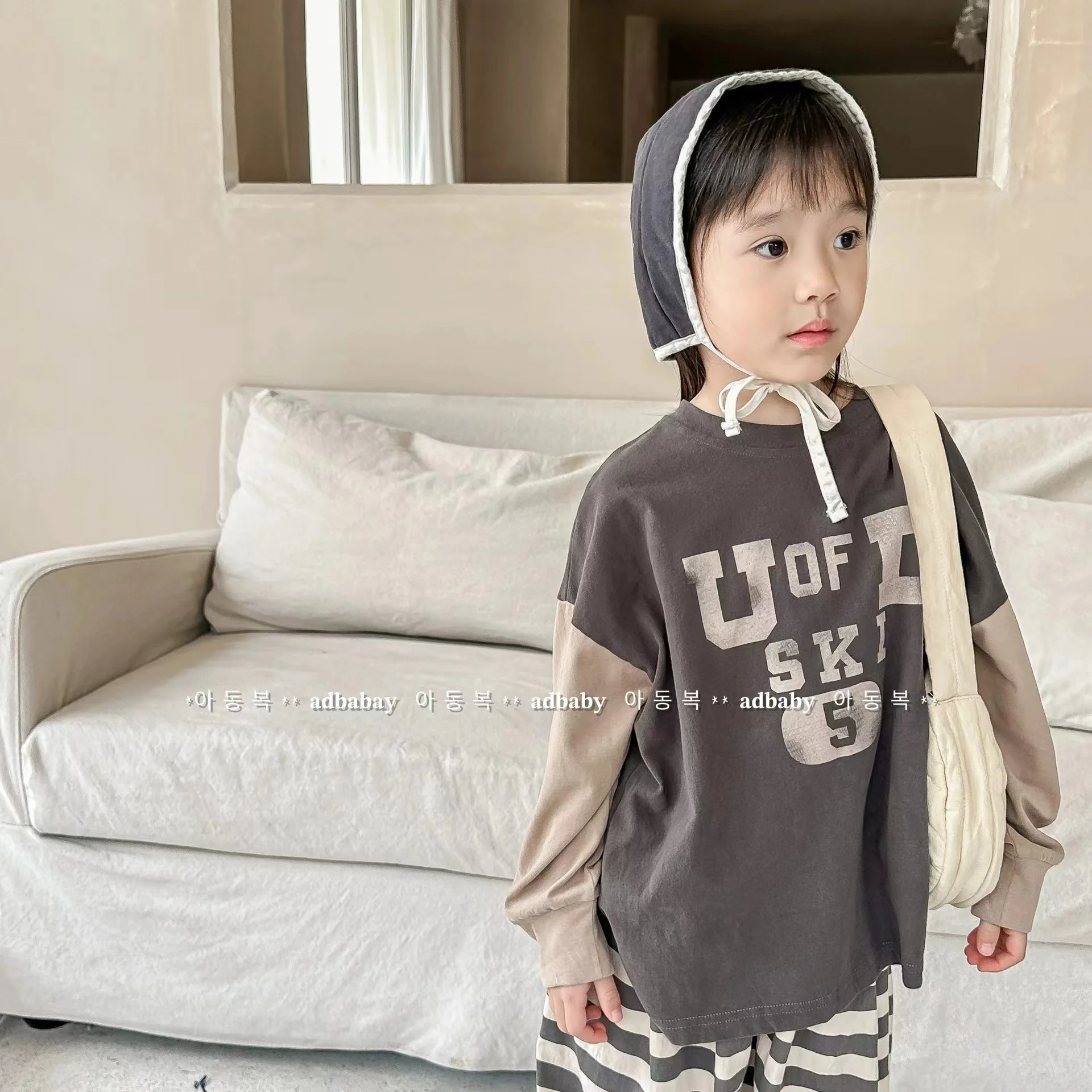 

Children'S Korean Spring T-Shirt 2023 Children'S Spring New Boys And Girls Long-Sleeved Bottoming Shirt