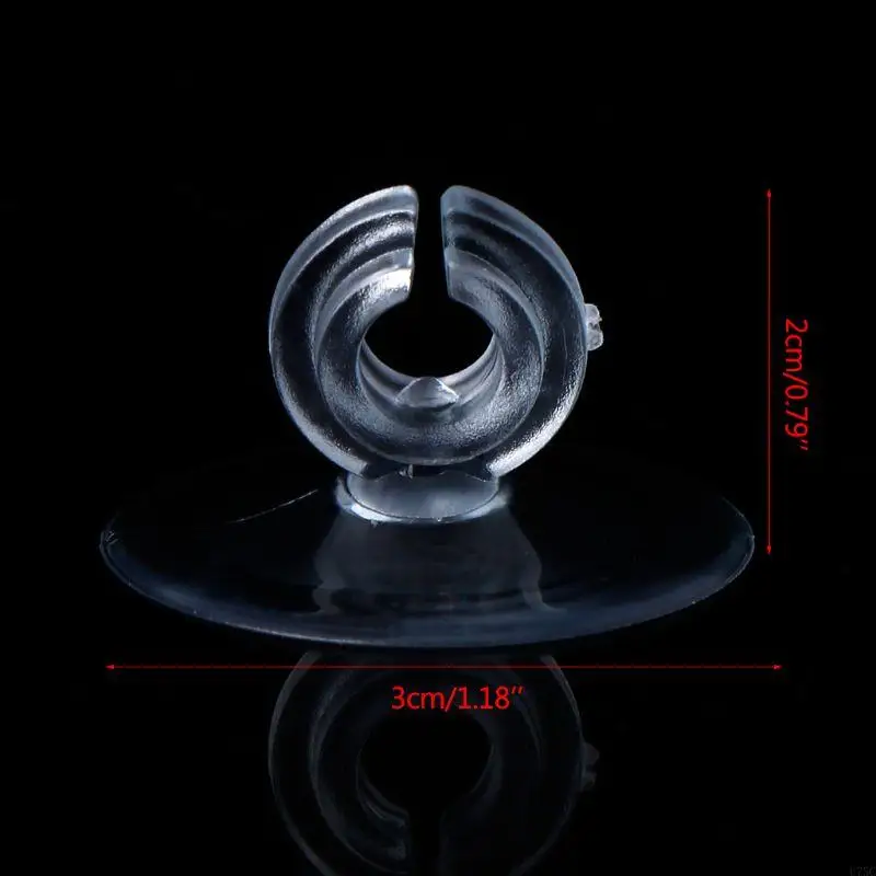U75C 10-Pack Aquarium Susction Cups с невозможными зажимами 3 см. Диат прозрачный мягкий пластик