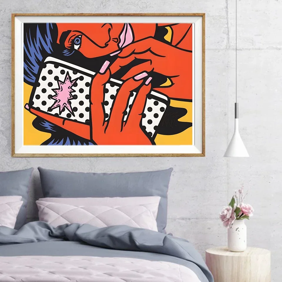 Whispers Between Women Colorful Poster Pop Art Print Abstract Canvas Painting Modern Wall Picture Living Room Bedroom Home Decor