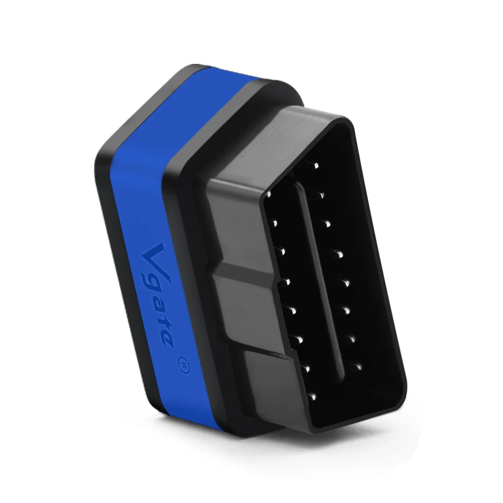 Original Design bluetooth OBD2 Interface Vgate Series ELM327 Vgate Icar2  Scanner Support All OBD2 Protocols With  Blue Color