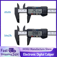 150mm 100mm Electronic Digital Caliper Carbon Fiber Dial Vernier Caliper Gauge Micrometer Measuring Tool Digital Ruler