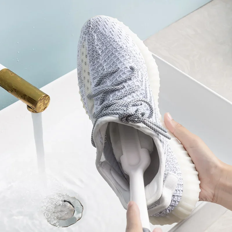 5 in 1 shoe cleaning brush Long handle multifunctional shoe cleaning brush Soft bristles do not damage shoes, clean and tidy