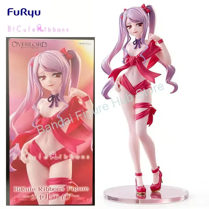 In Stock FuRyu BiCute Ribbons OVERLORD Shalltear Bloodfallen PVC 22CM Anime Action Figures Model Collection Toy