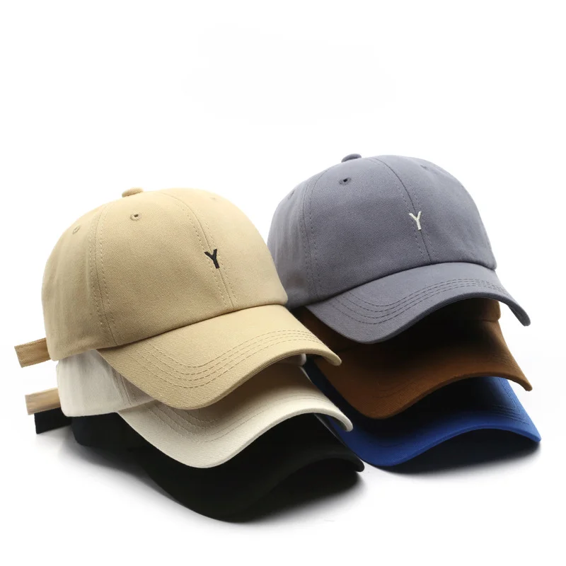 

Cotton Baseball Cap for Men and Women Letter Y Embroidery Sun Hats Fashion Summer Sun Protection Snapback Caps Unisex