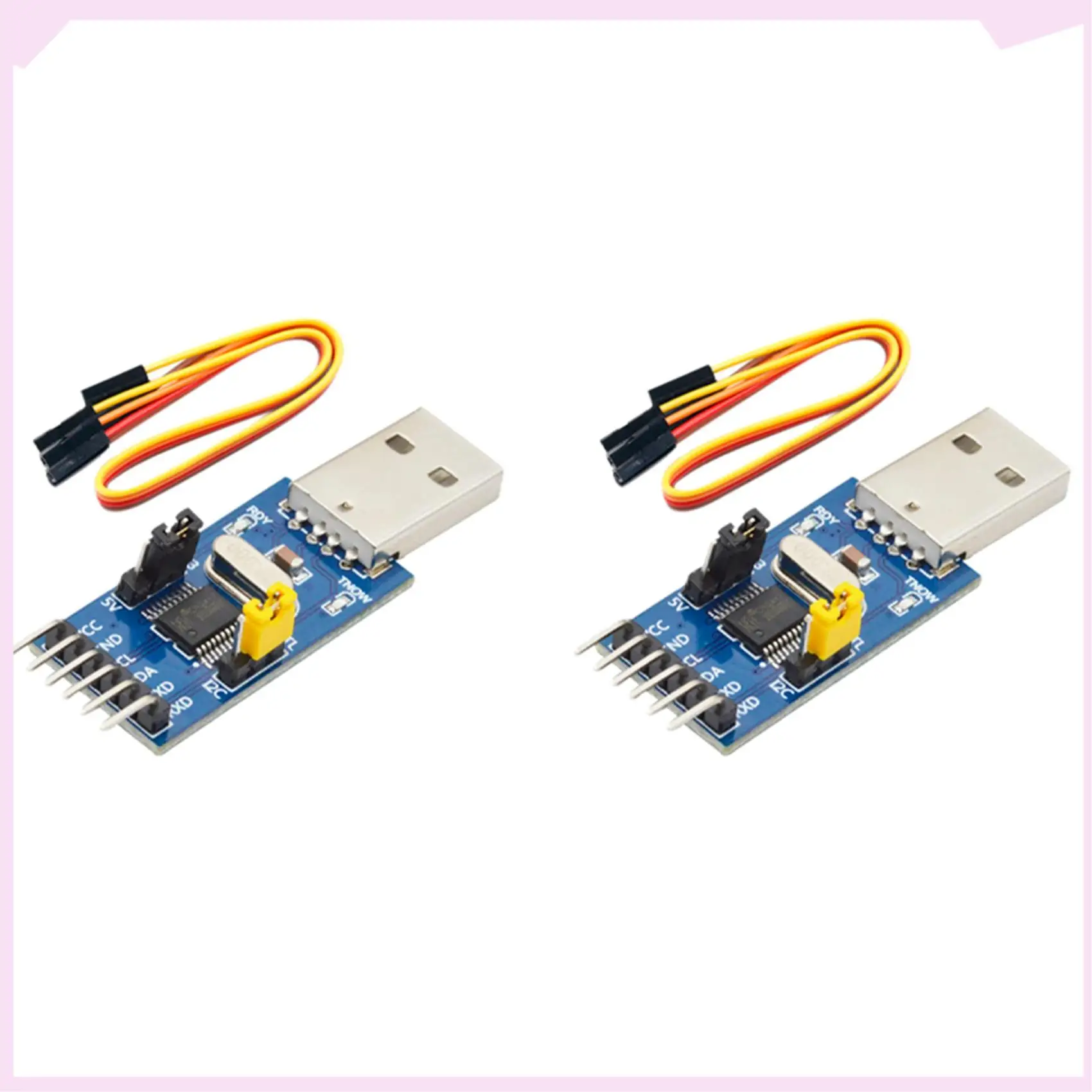 B24B 2X CH341T Two-In-One Module USB To I2C IIC UART USB To TTL Single-Chip Serial Port Downloader