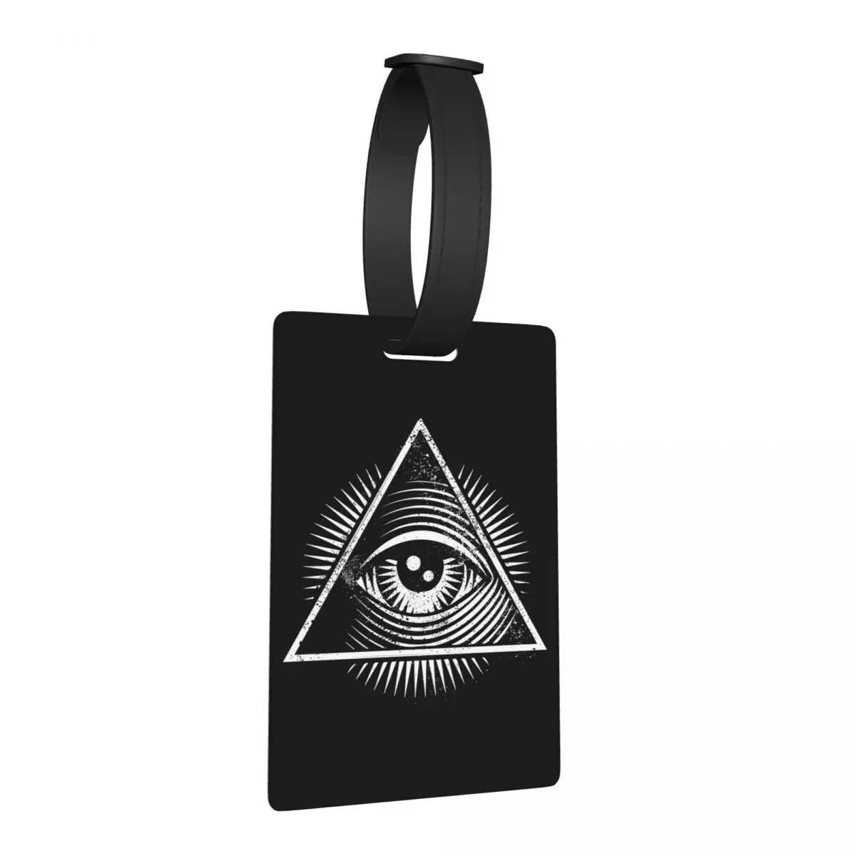 

Illuminati All Seeing Eye Luggage Tags Suitcase Accessories Travel Fashion Baggage Boarding Tag Label Holder ID Name Address