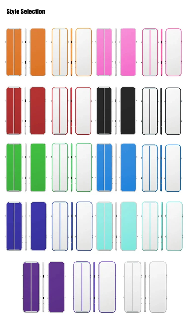 Custom PVC Inflatable Air Track Mat, 3-12M 10cm Thick for Gymnastics