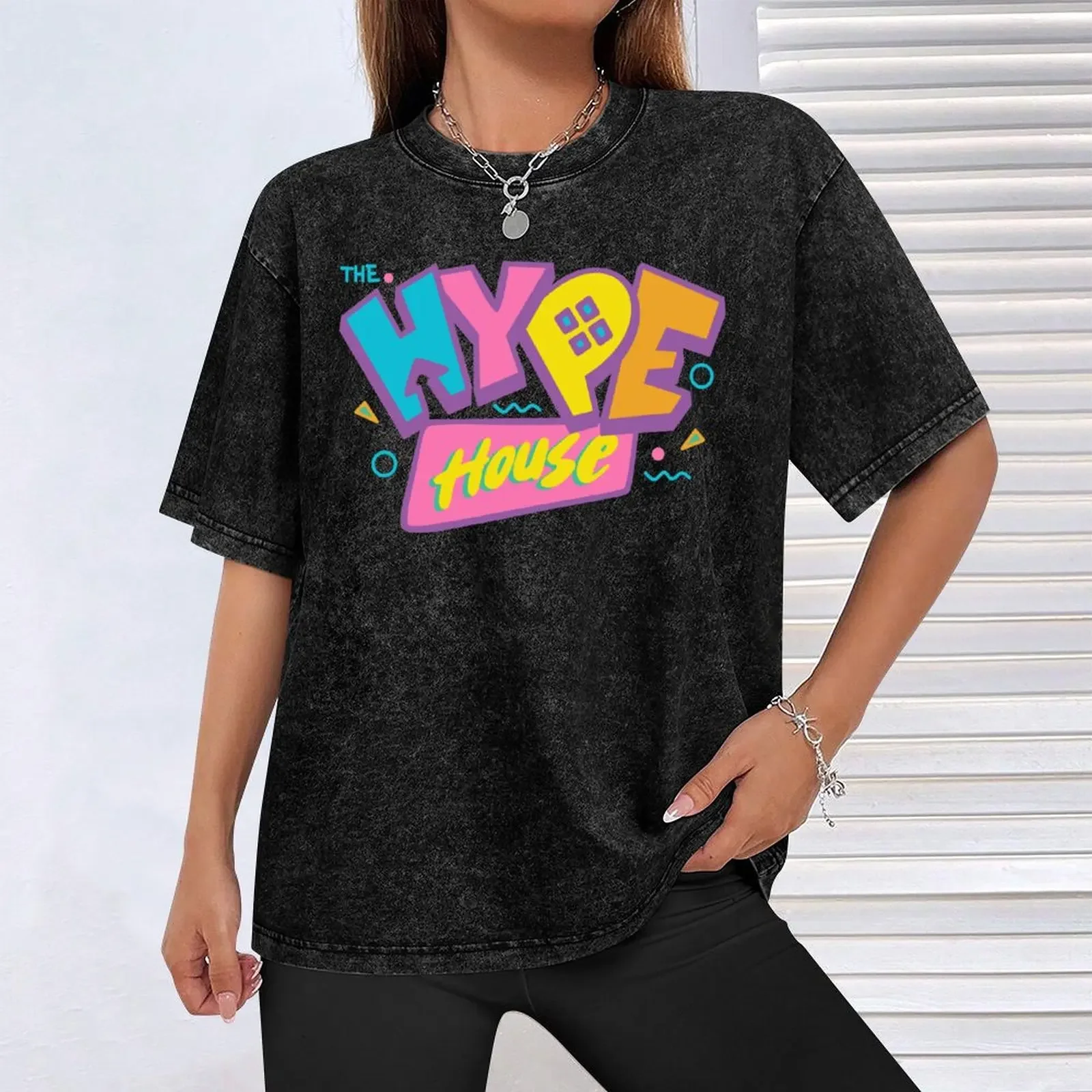 Camiseta The Hype House, camisetas de algodón con cobertura de gran tamaño para hombre, ropa para hombre