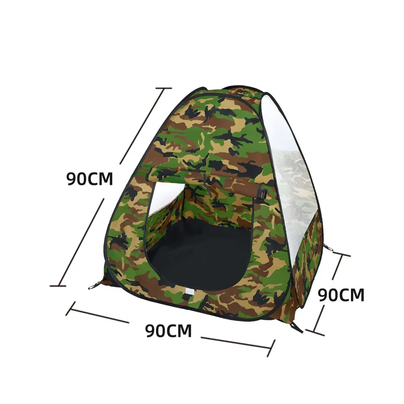 Triangle Tent Easy Setup Kids Adventure Station Camouflage Color Box Playground Game House Tunnel Toy Indoor Daycare