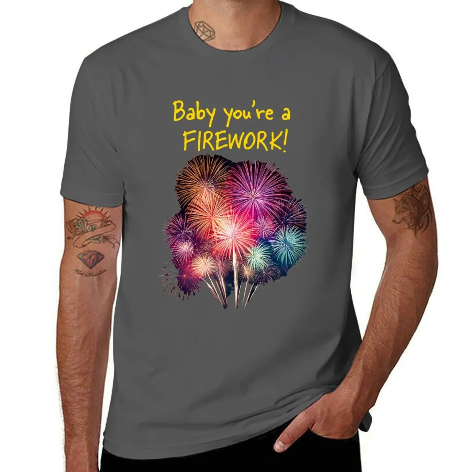 

Baby You're a Firework Katy Perry Song Fan Art T-Shirt printed t shirts for man man t shirts graphic T-Shirt