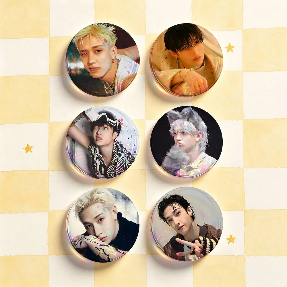 B-Bang Chan-n HD Print Badges Pretty Round Display Brooches IP merchandise 32mm 58mm 75mm 44mm 25mm