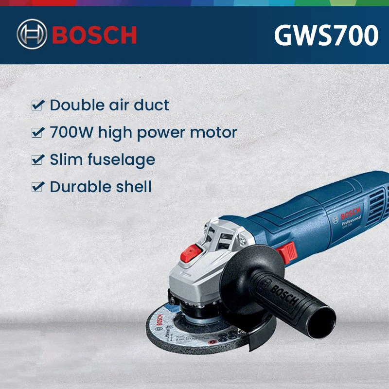 Bosch GWS700 Professional Angle Grinder 700W Electric Grinder Electric Handheld Sander Cutting Polishing Grinding Machine