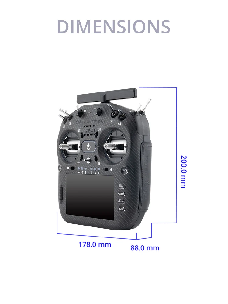 RadioMaster TX16S MK3 MAX Radio Transmitter 2.4G ELRS 4-in-1 AG01 CNC Hall Gimbals EdgeTX Touch Screen Remote Control for view 3