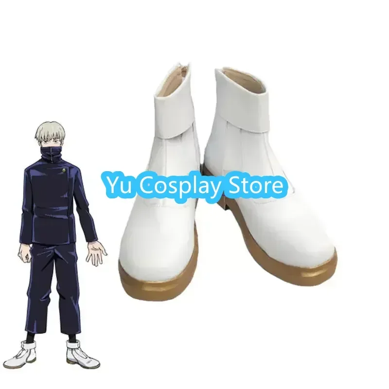 

Yu-Cosplay Toge Inumaki Cosplay Shoes Anime Red Halloween Carnival Boots PU Leather Shoes Cosplay Props Custom Made