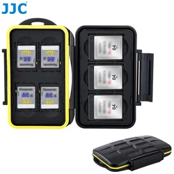 JJC XQD Card Case SD SDXC SDHC Card Holder Water-Resistant Memory Card Storage Case Hard Protection for 3 SD + 4 XQD Cards