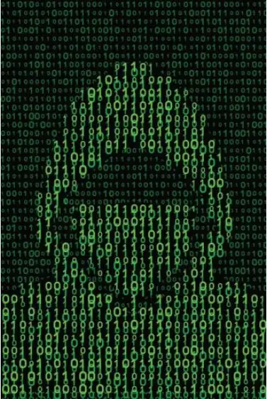 Computer Hacker on Binary Code Background  Art SILK POSTER Wall Art Home Decorative painting