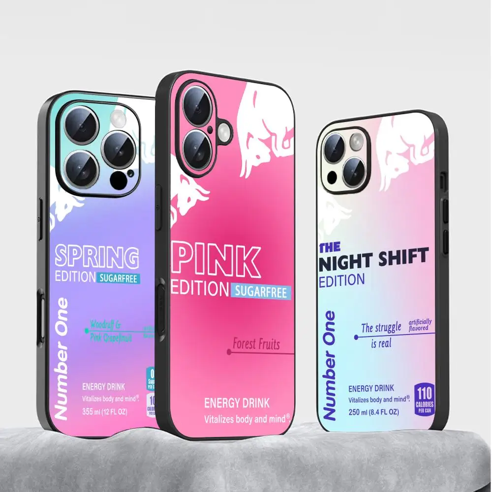 Чехол для телефона R-reds Colorful B-bulls Energy Drink для iPhone 17, 16, 15, 14, 13, 12, 11 Plus, Mini, Pro, Max, мягкий, черный, противоударный Чехол для телефона R-reds Colorful B-bulls Energy Drink для iPhone 17, 16, 15, 14, 13, 12, 11 Plus, Mini, Pro, Max, мягкий, черный, противоударный