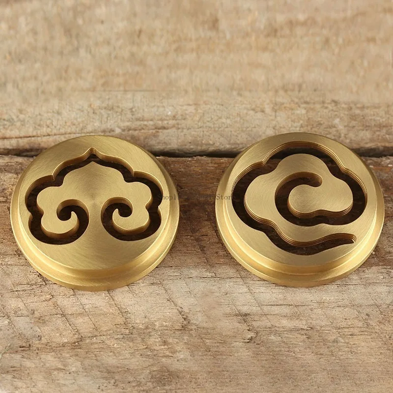 Mini Lotus/auspicious Cloud Incense Seal Stove Pure Copper Incense Utensils Home Indoor Play Seal Extension Aromatherapy Stove
