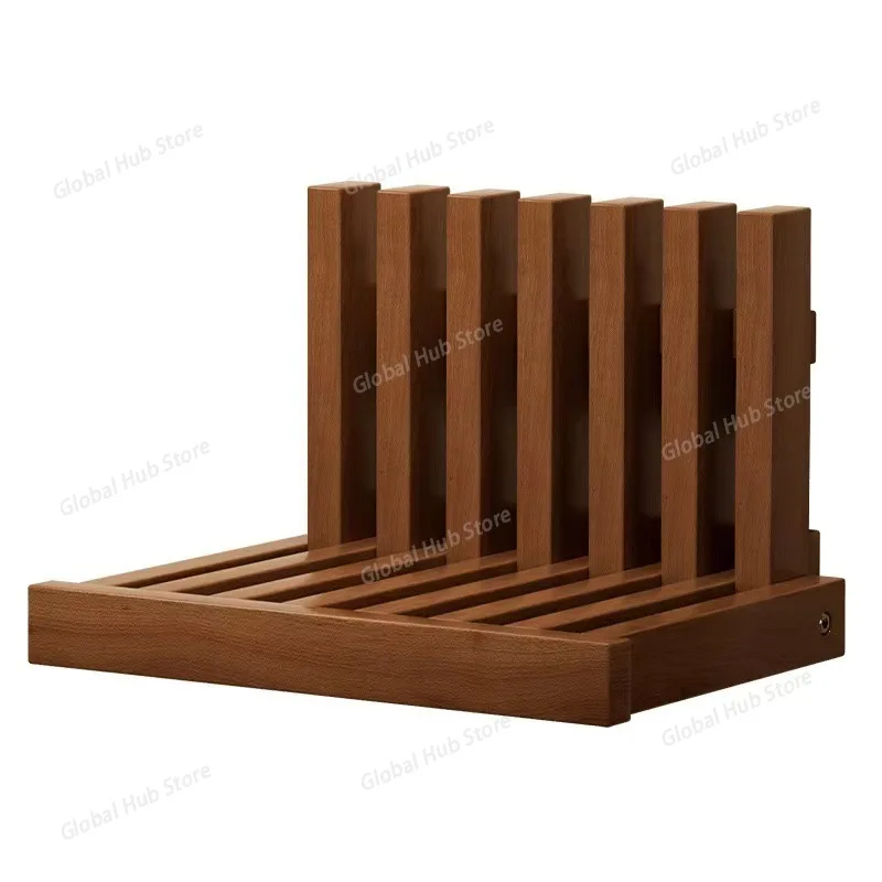 

Складная скамейка для обуви из цельного дерева - настенная невидимая скамейка для прихожей для дома, кресло для пеленания обуви над дверью